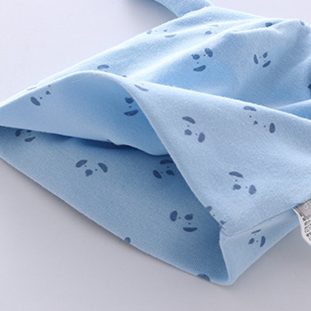 Mũ cotton in họa tiết chấm bi cho bé sơ sinh 0-3 tháng tuổi