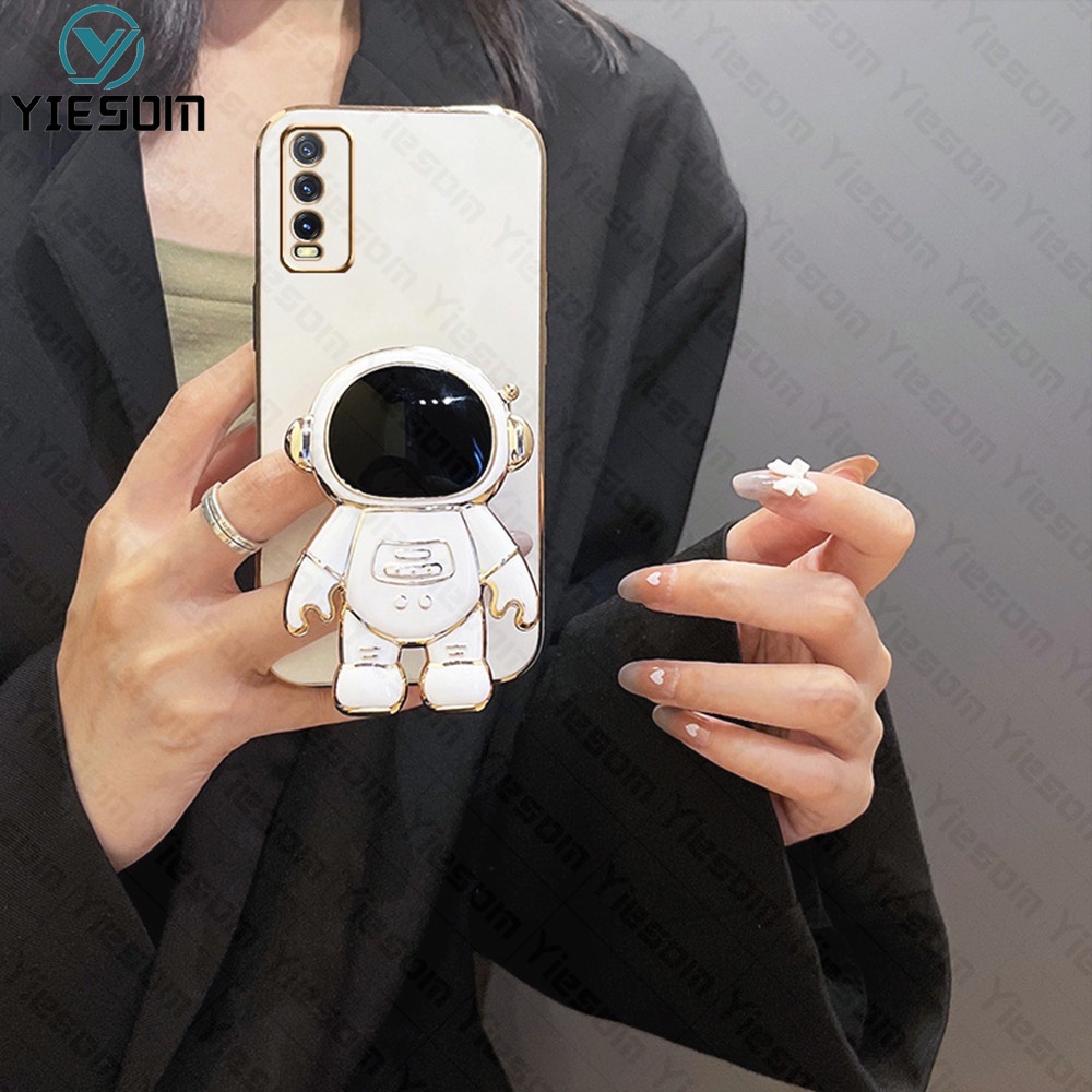 Ốp Điện Thoại Silicon Mềm Có Giá Đỡ Cho Vivo Y20 Y20S Y12S Y21 Y21T Y21S Y21A Y33S Y33T Y15A Y15S Y01 T1 Y12 Y17 Y15 Y51 Y51A Y19 Y50 Y30 Y30i