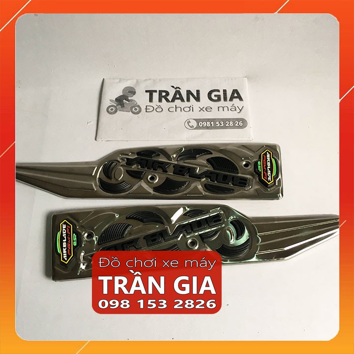 Thảm lót để chân inox xe AB airblade năm 2020-2021 nửa đầu 2022 tấm trải sàn gác chân air blade - phụ kiện trang trí