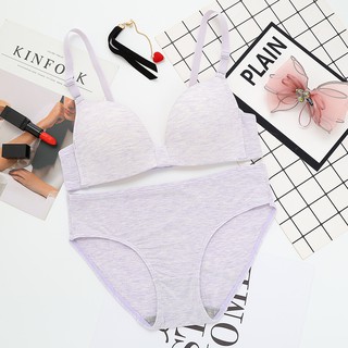 BỘ ĐỒ LÓT NỮ COTTON MỀM MẠI ĐỆM MỎNG, KHÔNG GỌNG BL 7308