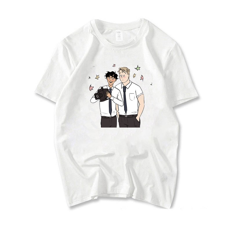 Áo thun phông đen trắng in hình HEARTSTOPPER Trái tim ngừng nhịp thời trang unisex