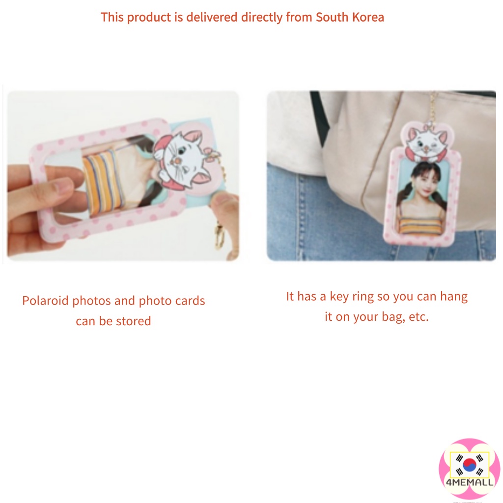 DISNEY Móc chìa khóa hình sưu tầm album ảnh/thẻ sưu tầm hình voi Dumbo/Daiso Hàn Quốc