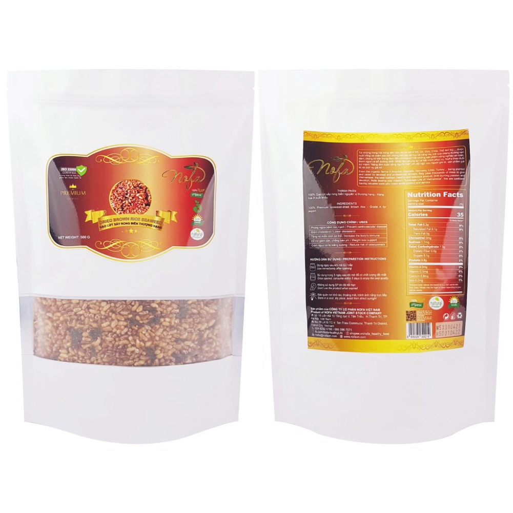 SS5689 ss456 250g Gạo lứt sấy mix Rong biển Hàn Quốc Ăn kiêng, Giảm cân Ngon, Sạch & Đảm bảo