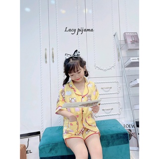 M1-3: Bộ lụa mẹ con 3 chất Mango cực mát - ĐỒ ĐÔI CHO MẸ VÀ BÉ - BLMC3