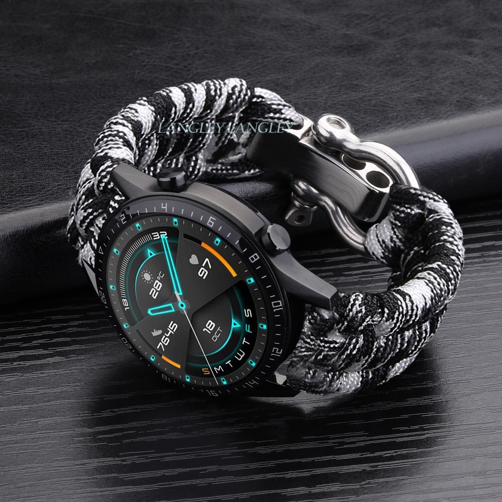 Dây đeo đồng hồ thể thao ngoài trời bằng nylon có khóa điều chỉnh cho Samsung Galaxy Watch 3 41mm 45mm 42mm 46mm
