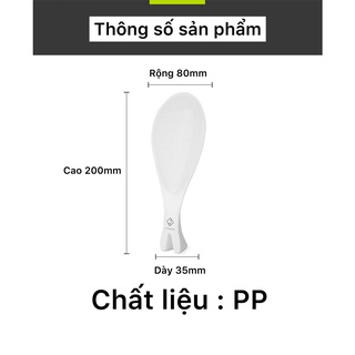 Muôi vá xới cơm tự đứng JIANXIA chống dính