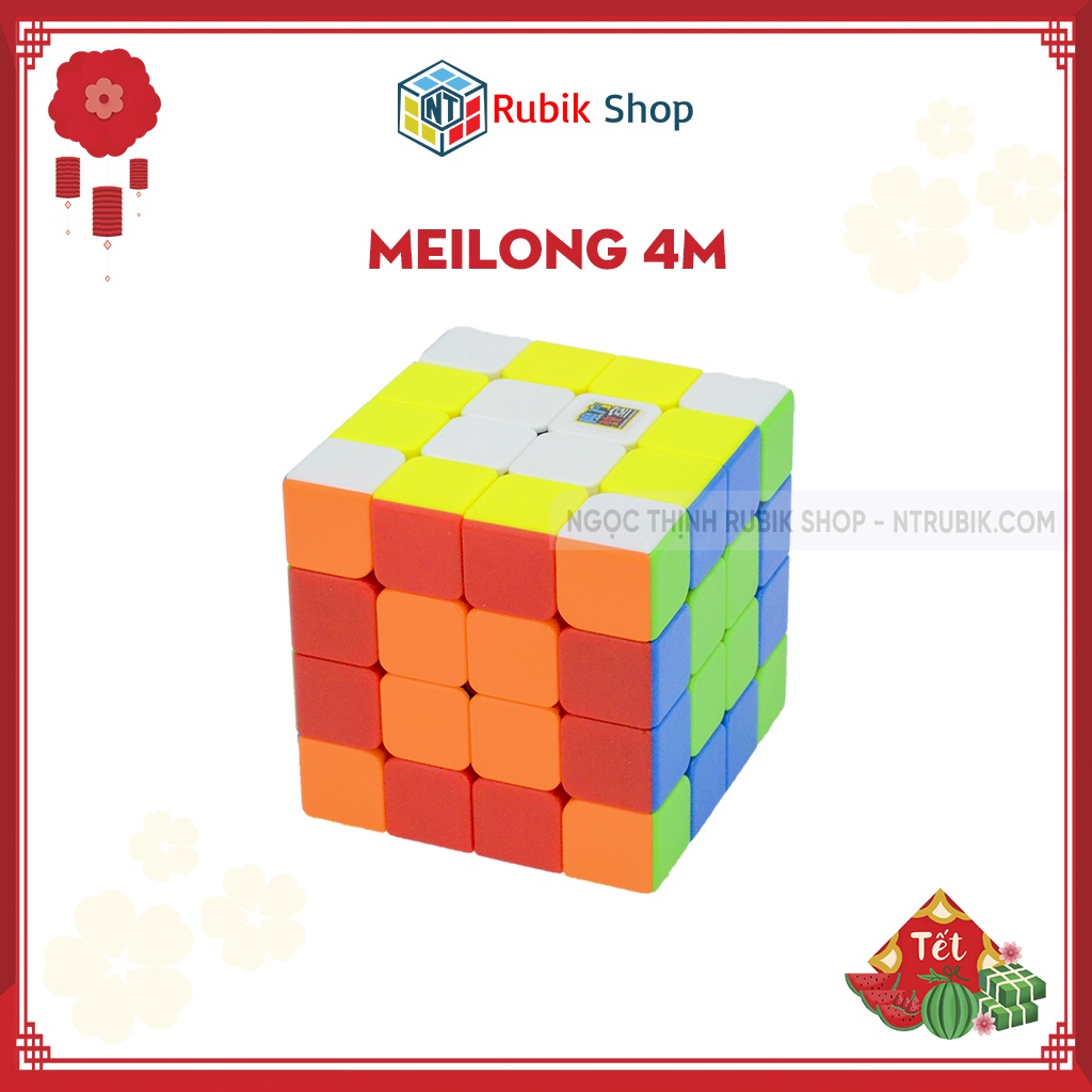 [Mã LIFE0503TOYS1 giảm 10% đơn 150k] Rubik 4x4x4 Moyu Meilong 4M Stickerless (Hãng mod nam châm)