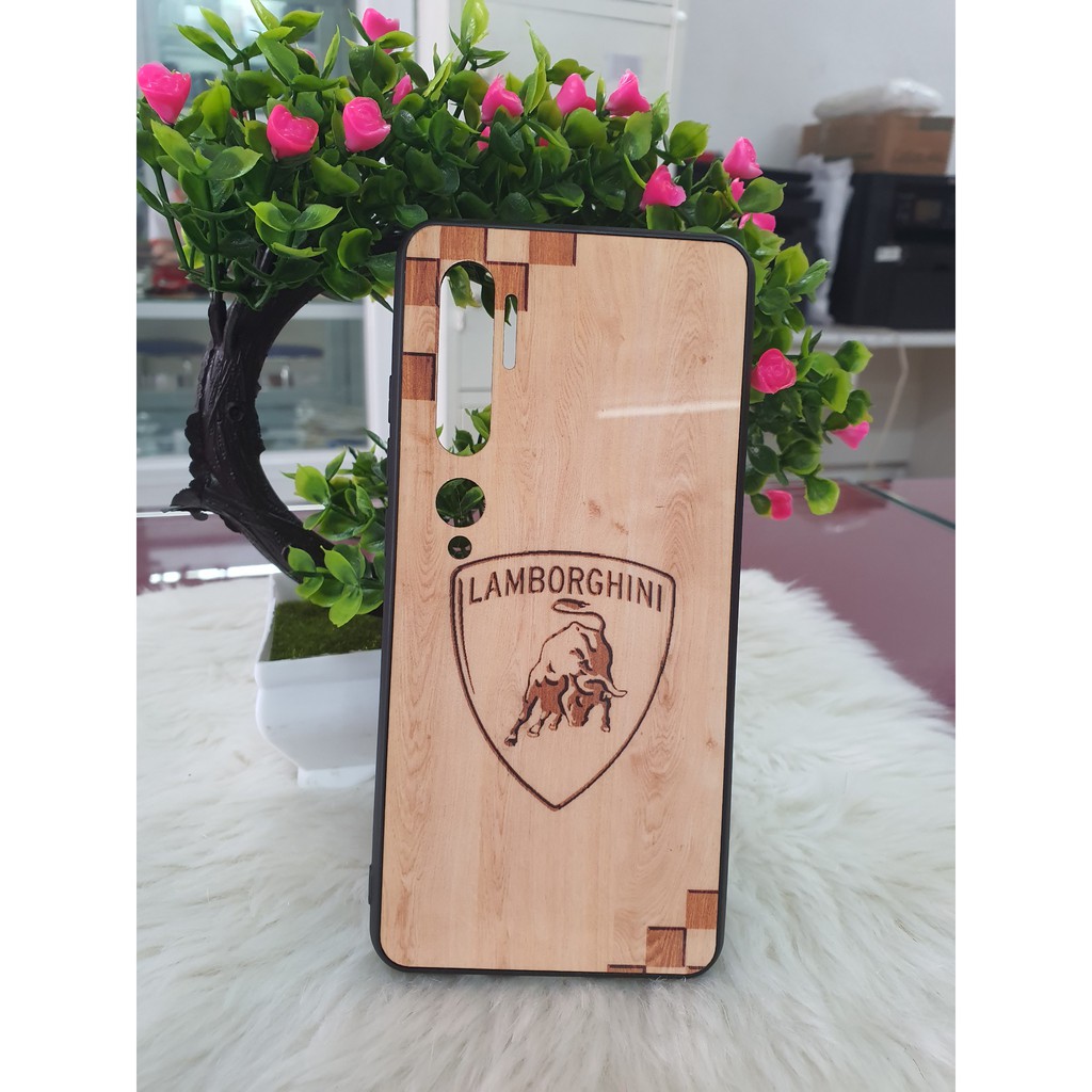 Ốp lưng cao cấp giả gỗ khắc hình logo cao cấp Xiaomi mi 11 10 / note 10 / note 10 pro / CC9 pro  Mi 12 12x 12 pro