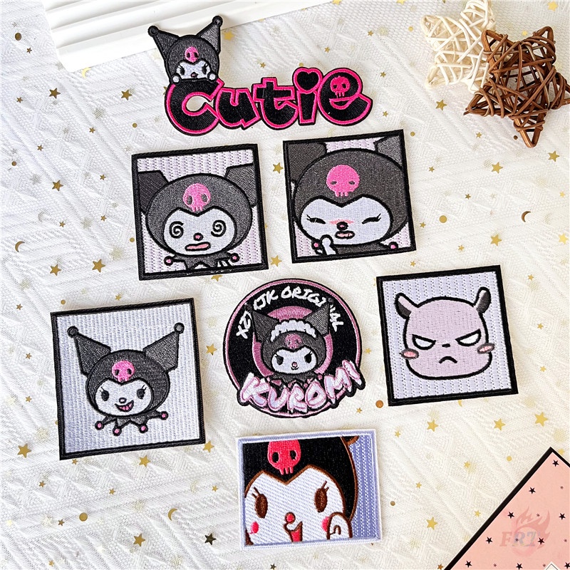 ☸ Miếng Dán Trang Trí Tự Dính Họa Tiết Nhân Vật Hoạt Hình Dễ Thương ☸ 1 Miếng Dán Ủi Quần Áo Hình Quạt