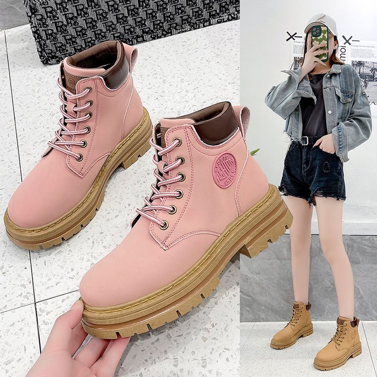 Giày Bốt Nữ Cao Cổ Martin Đế Dày, Boot nữ Thời Trang Phong Cách Anh Quốc Hot Trend 2022