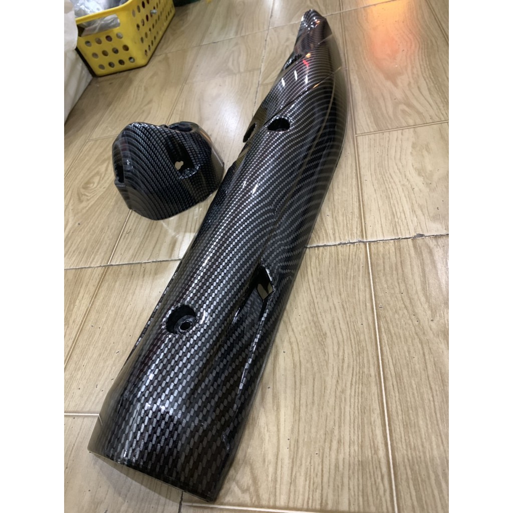 ốp pô và chụ đích pô exciter 150 carbon