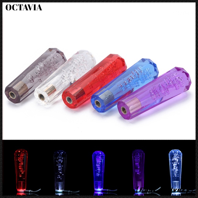 Núm Tay Nắm Cần Số Màu Rgb Trong Suốt 15cm