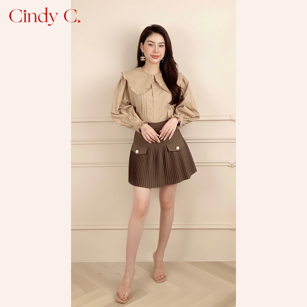 [CINDY 134] Áo Tansy CINDY C Chất Liệu Kate Thiết Kế Sang Trọng Nữ Tính 22104