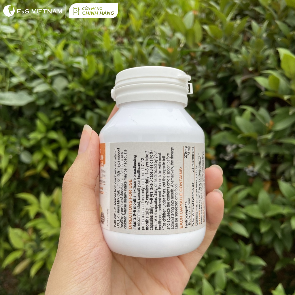 Canxi sữa Bio cho Bé hàng Úc Cung cấp Canxi và Vitamin D Hỗ Trợ Phát Triển Toàn Diện Hệ Xương và Răng cho trẻ nhỏ