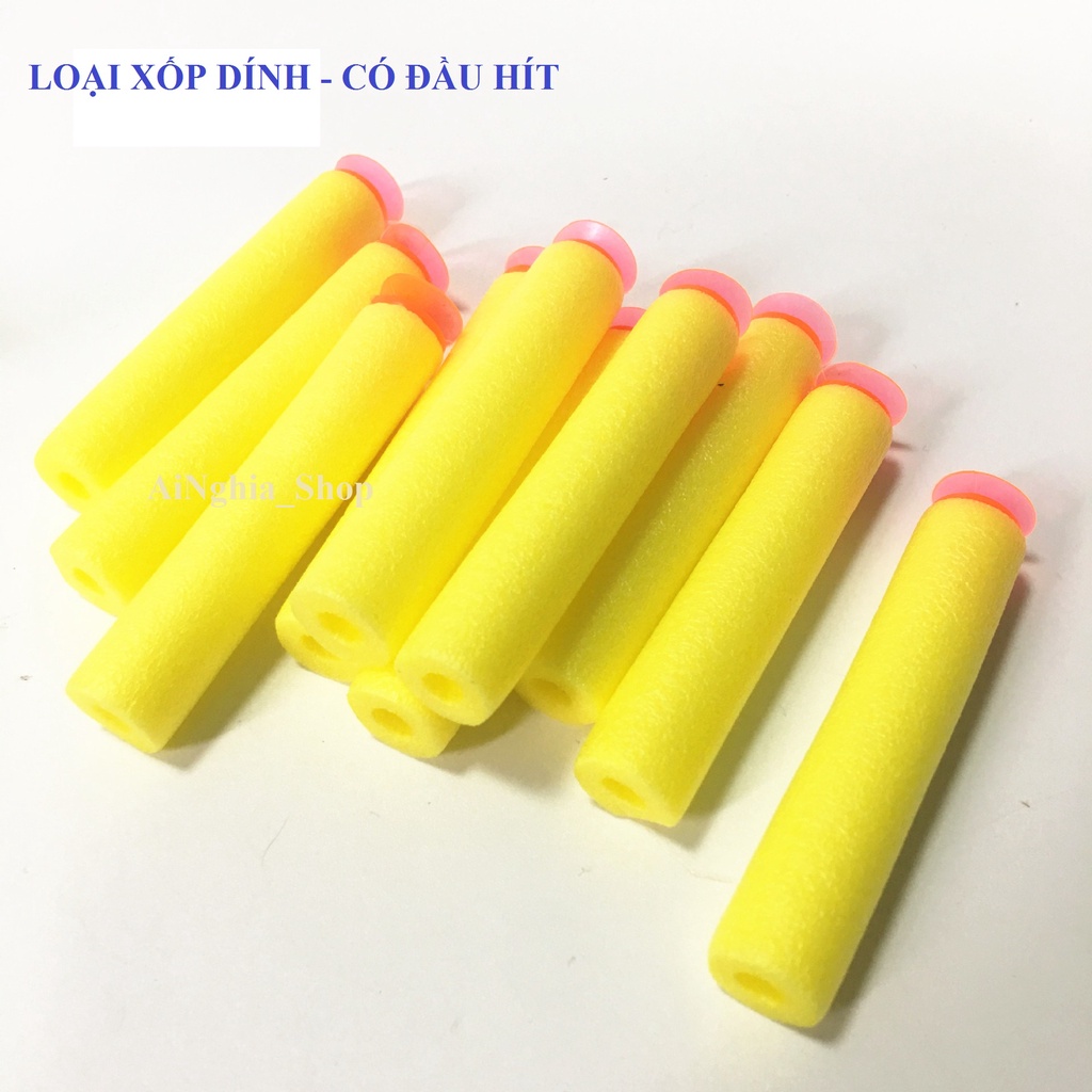 Set 50 viên xốp mềm 7.1*1.3cm nhiều màu cho đồ chơi trẻ em