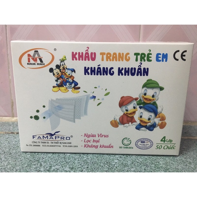 Khâu Trang Trẻ Em Kháng Khuẩn- Nam Anh