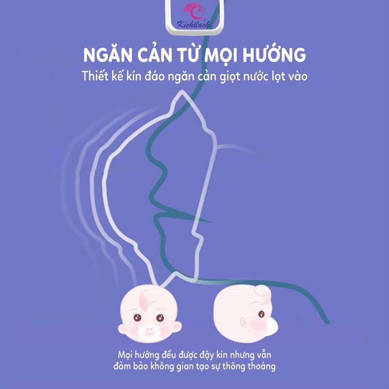 (SẴN HCM ) KHẨU TRANG GẤU KICHI CHO BÉ ( 1 set 3 cái )