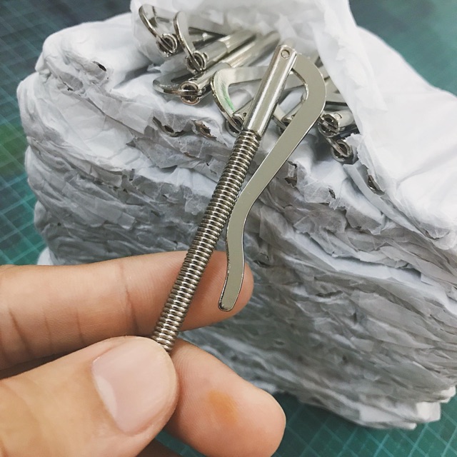 Kẹp tiền 7.5cm chuyên dụng làm ví da thủ công