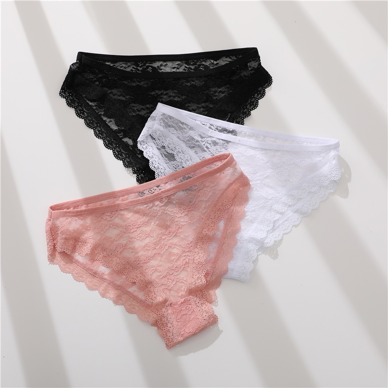 Cute Byte Quần Lót Ren Hoa Dễ Thương Quyến Rũ Cho Nữ Plus Size M-XXL