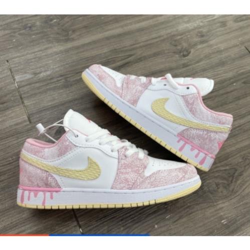 Giày Nike Hồng Cổ Thấp,Nike Air Jordan 1 JD 1 Low Hồng Full Box Full Bill -ng* I