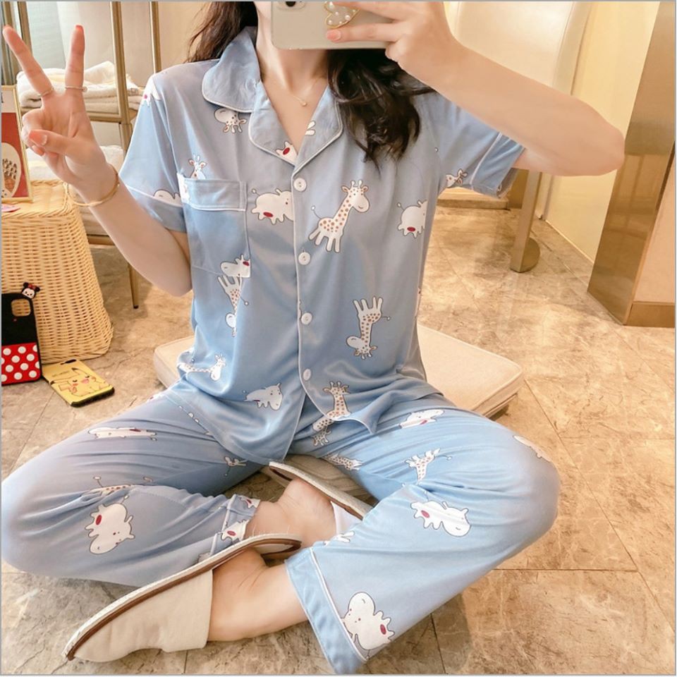 Bộ đồ ngủ, đồ mặc nhà Pijama đồ mặc nhà chất cotton mềm mịn | BigBuy360 - bigbuy360.vn