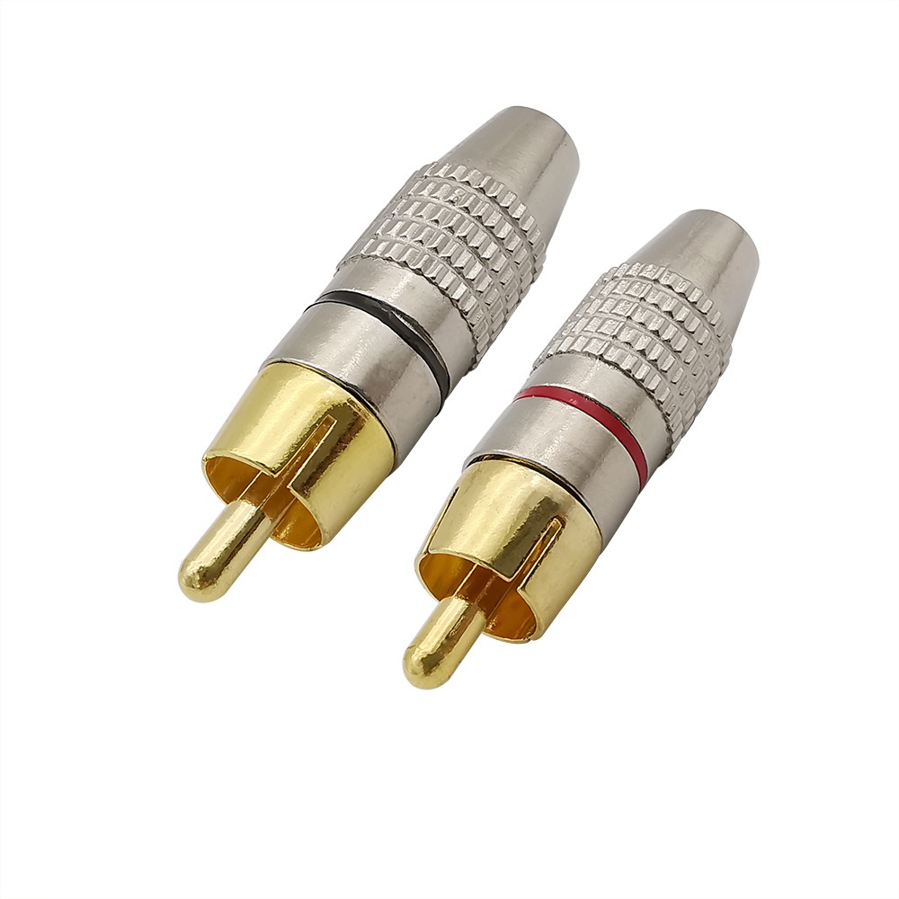 Đầu nối dây cáp âm thanh video AV RCA không cần hàn
