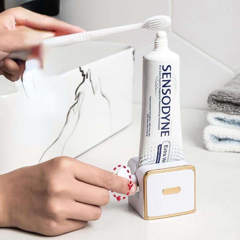 Automatic toothpaste squeezer wall-mounted punch-free toothpaste rack lazy squeezing toothpaste artifact bathroom facial cleanser squeezer