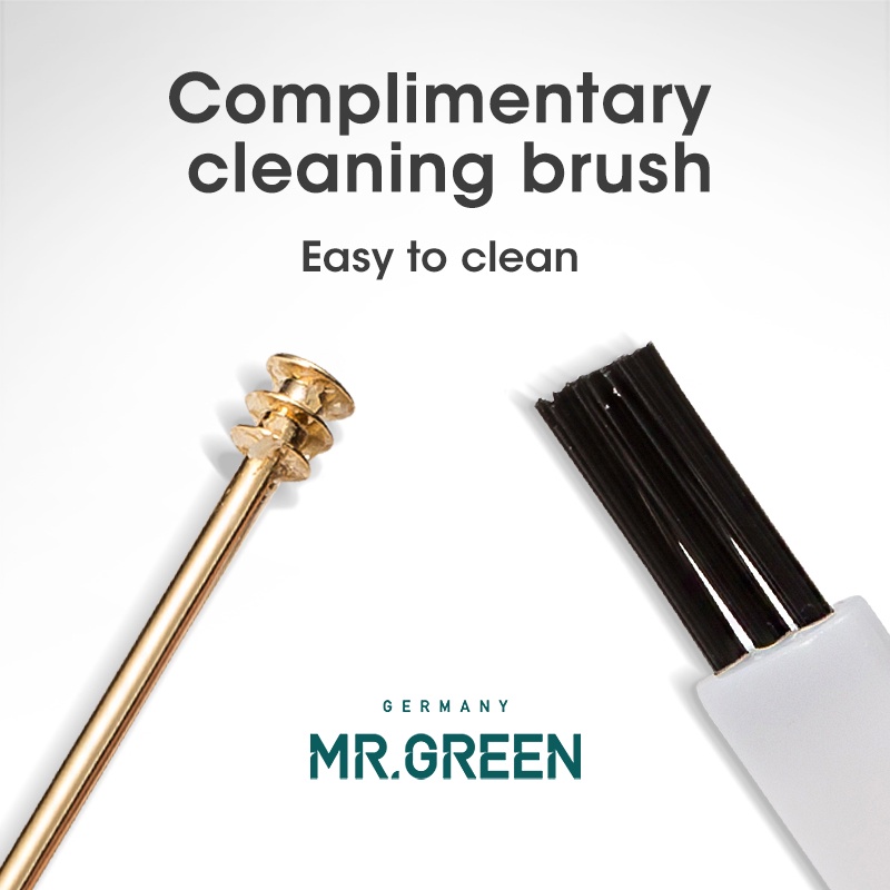 Cây lấy ráy tai MR. GREEN ba vòng thép không gỉ màu bạc chăm sóc vệ sinh tai