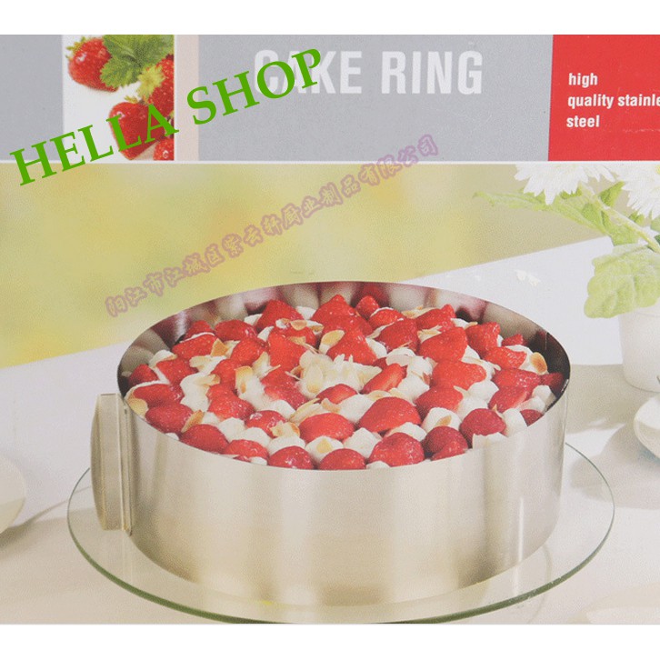 Ring mousse tròn thay đổi kích cỡ từ 16-30cm