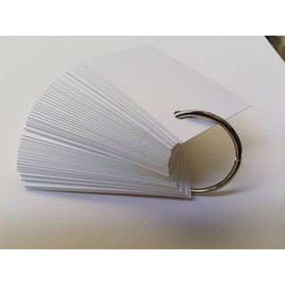 1000 thẻ học flashcard 5 x 8cm bo 4 góc kèm 10 khoen, 20 bìa