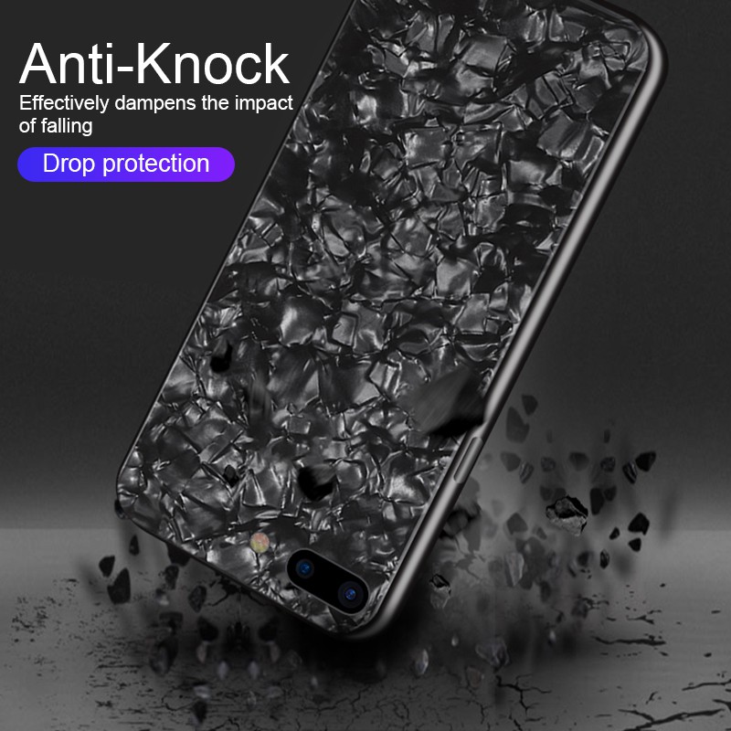 Ốp điện thoại mặt kính cường lực cao cấp họa tiết đẹp mắt cho iPhone 7 Plus 8 Plus | BigBuy360 - bigbuy360.vn