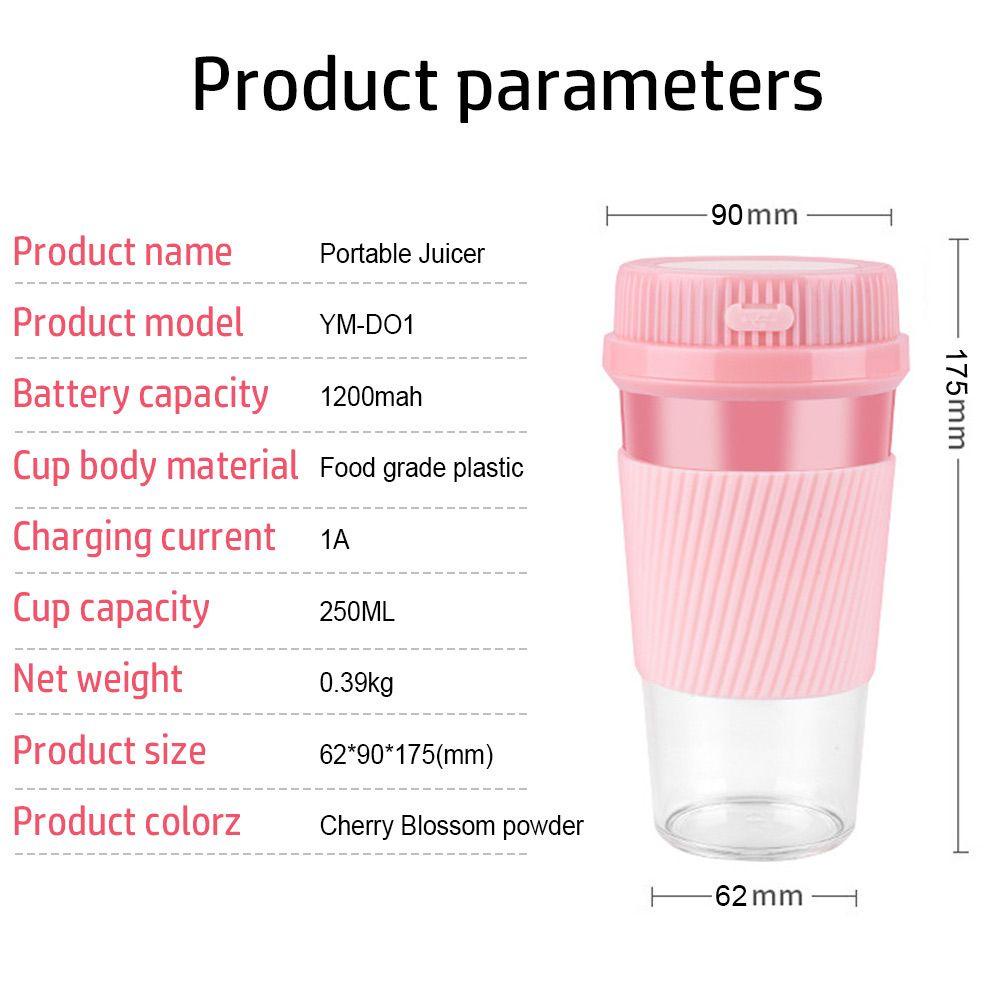 PISTA Máy Xay Sinh Tố Mini 2 Lưỡi Dao Tiện Dụng