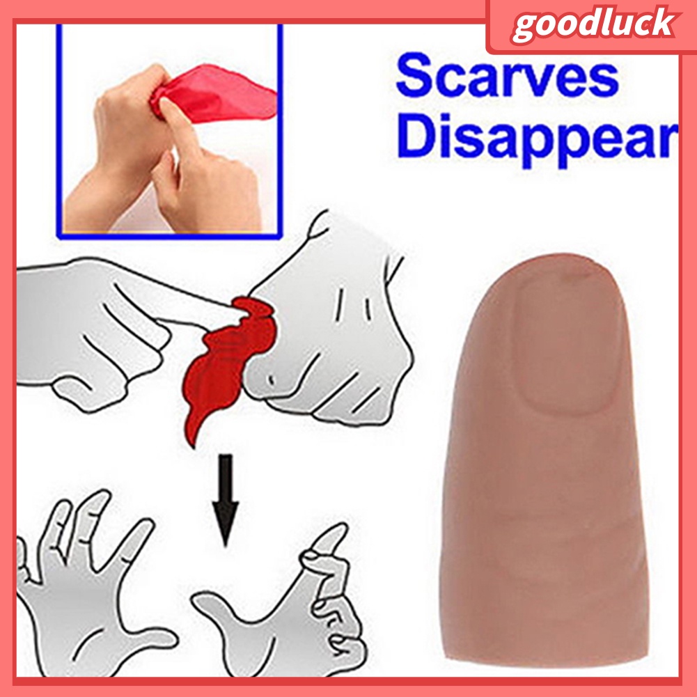 Bộ ngón tay cái bằng nhựa và lụa màu đỏ dùng làm đạo cụ ảo thuật