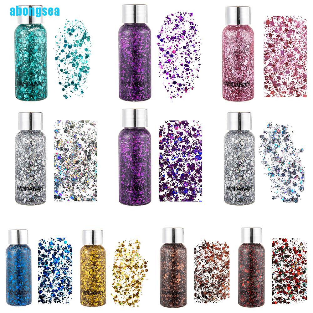 Abongsea Glitter Shiny Body Painting Eye Shadow Festival Party Cream Face Shimmer Gel