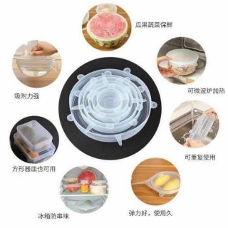 Sét 6 màng bọc thực phẩm silicon