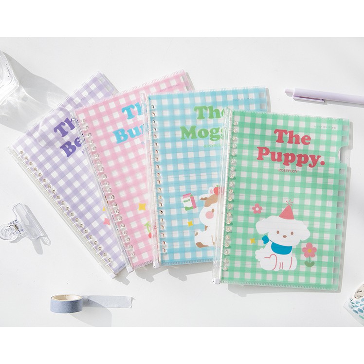 Sổ bìa còng hoạt hình cute A5-B5  -StudywithNgan-cong03