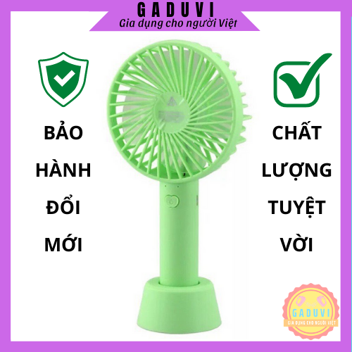 Quạt Tích Điện GADUVI , Quạt Mini Cầm Tay Tích Hợp 3 Chế Độ Gió | BigBuy360 - bigbuy360.vn