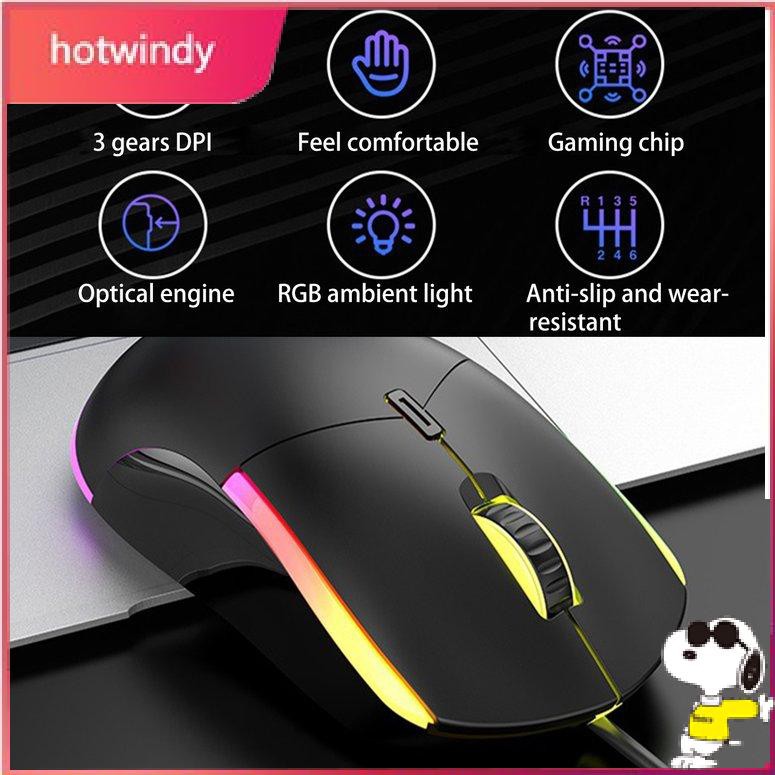 Chuột Gaming Có Dây 3 Tốc Độ Dpi