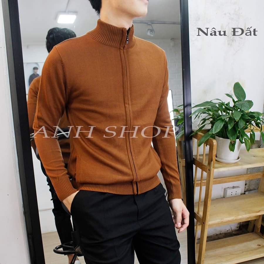 áo len nam kéo khóa mẫu mới nhất AL04