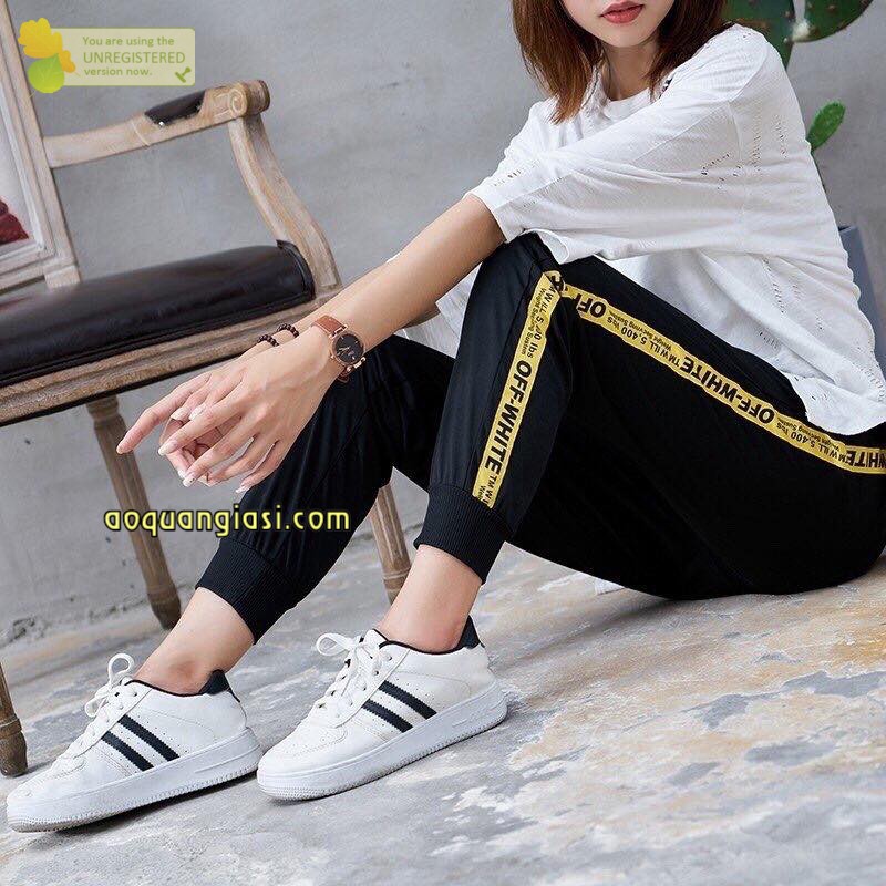 Quần Jogger chữ bên hông viền MT288 thần thánh siêu đẹp 2020 hàn quốc dành cho nữ siêu hot korea Siêu phẩm freeship 50k