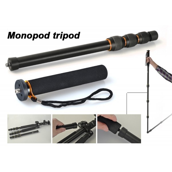 Chân máy ảnh Beike BK-475 dùng làm tripod và monopod