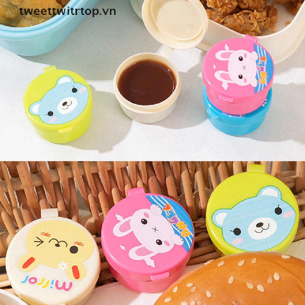 Bình Đựng Nước Chấm / Salad Mini Họa Tiết Hoạt Hình Dễ Thương