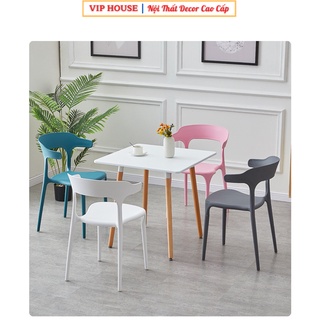 Ghế Nhựa Đơn Giản Hiện Đại Đúc PP Nguyên Chiếc, Ghế Phòng Ăn Ban Công Quán Coffee Phòng Chờ Hội Trường Đa Năng BGN004