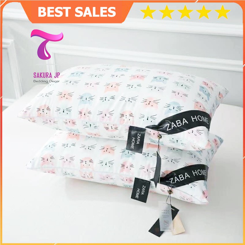 [RẺ VÔ ĐỊCH] Gối Ngủ Bông Hạt ZabaHome  - Ruột Gối Ngủ Mèo Hello Kitties Nhập Khẩu Sakura JP Bedding Decor