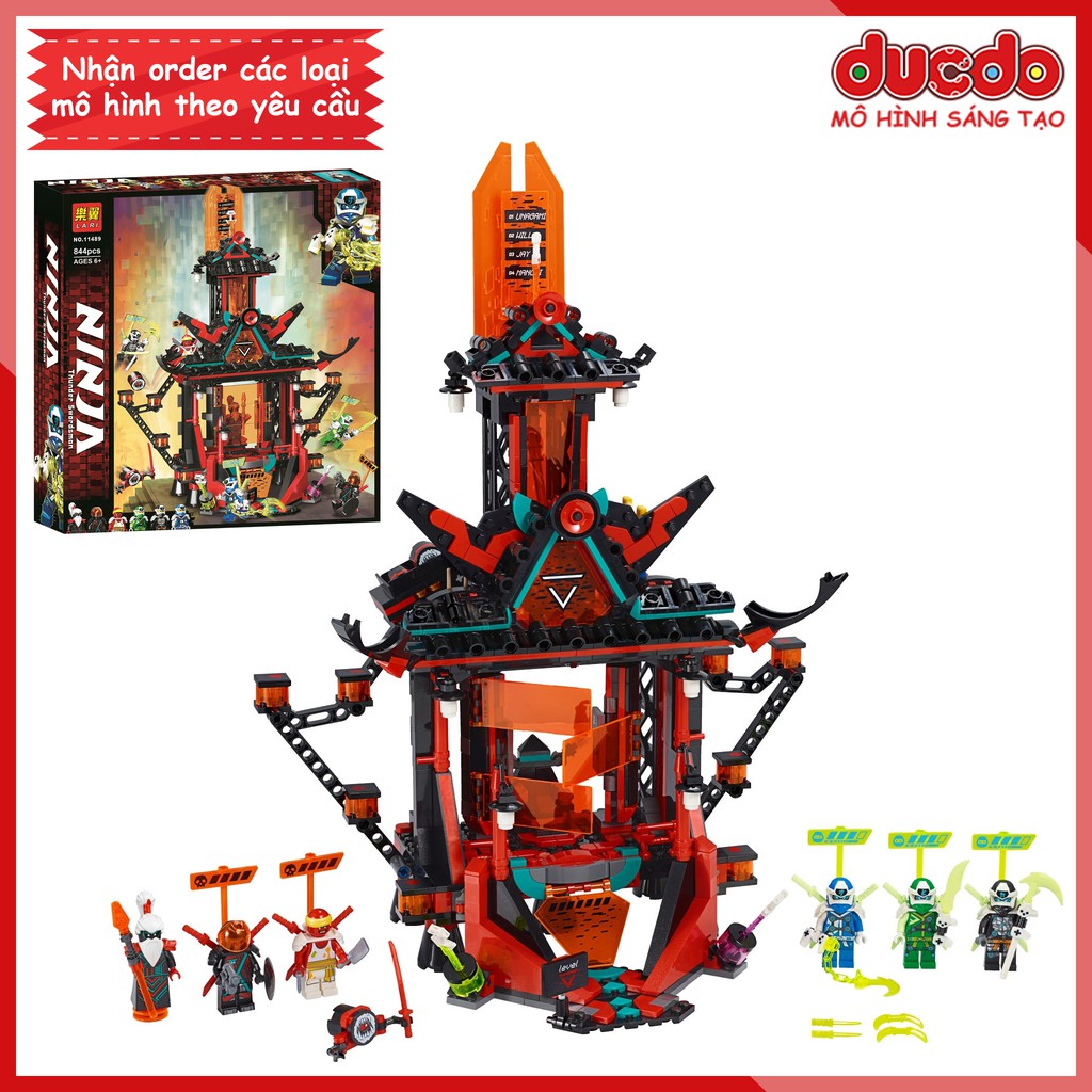 LARI 11489 Lắp ghép Ninjago Tu viện của đế chế Madness - Đồ chơi Xếp hình Mô hình Ninja 71712 Bela