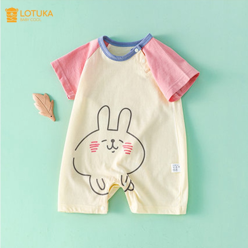 Bộ body đùi bé trai bé gái hình thú siêu dễ thương, bodysuit cộc mẫu đồ liền thân quần áo sơ sinh cho bé 0-12 tháng