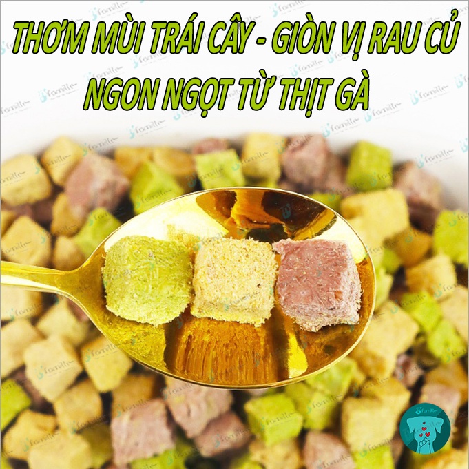 [GÀ VIÊN]Thức Ăn Khô JFamille, Bổ Sung Dinh Dưỡng Từ 100% Gà Tươi Sấy Đông Khô, Giàu Đạm, Ít Chất Béo. JF116