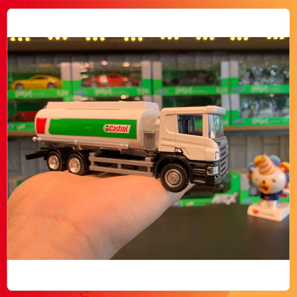 Mô hình hợp kim xe tải chở dầu SCANIA tỉ lệ 1:64