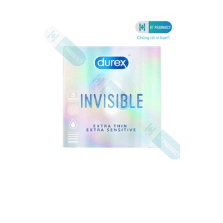 [CHÍNH HÃNG]Bao cao su Durex Invisible Extra Thin Extra Sensitive 3 bao