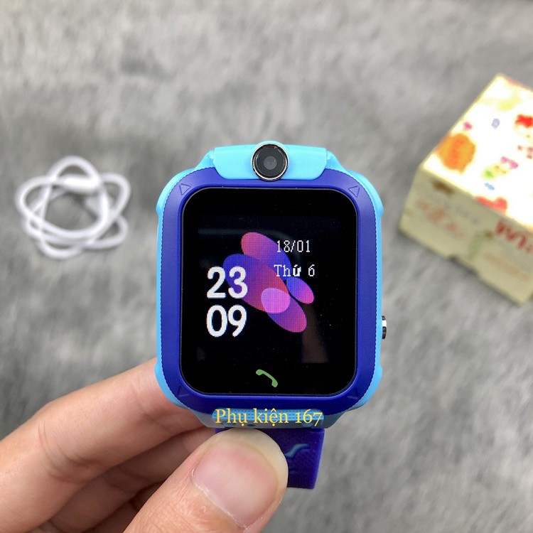 [Smart Watch Q12] Đồng hồ thông minh Q12 - Định vị trẻ em - Lắp sim nghe gọi - Tiếng việt - Chống nước - Cảm ứng mượt